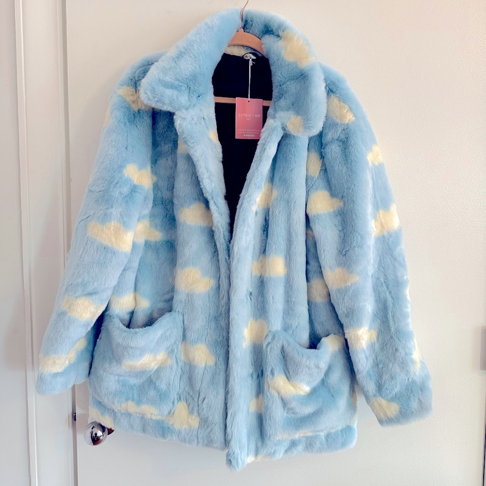 Skinny Dip London Head in the Clouds Faux Fur Jacket